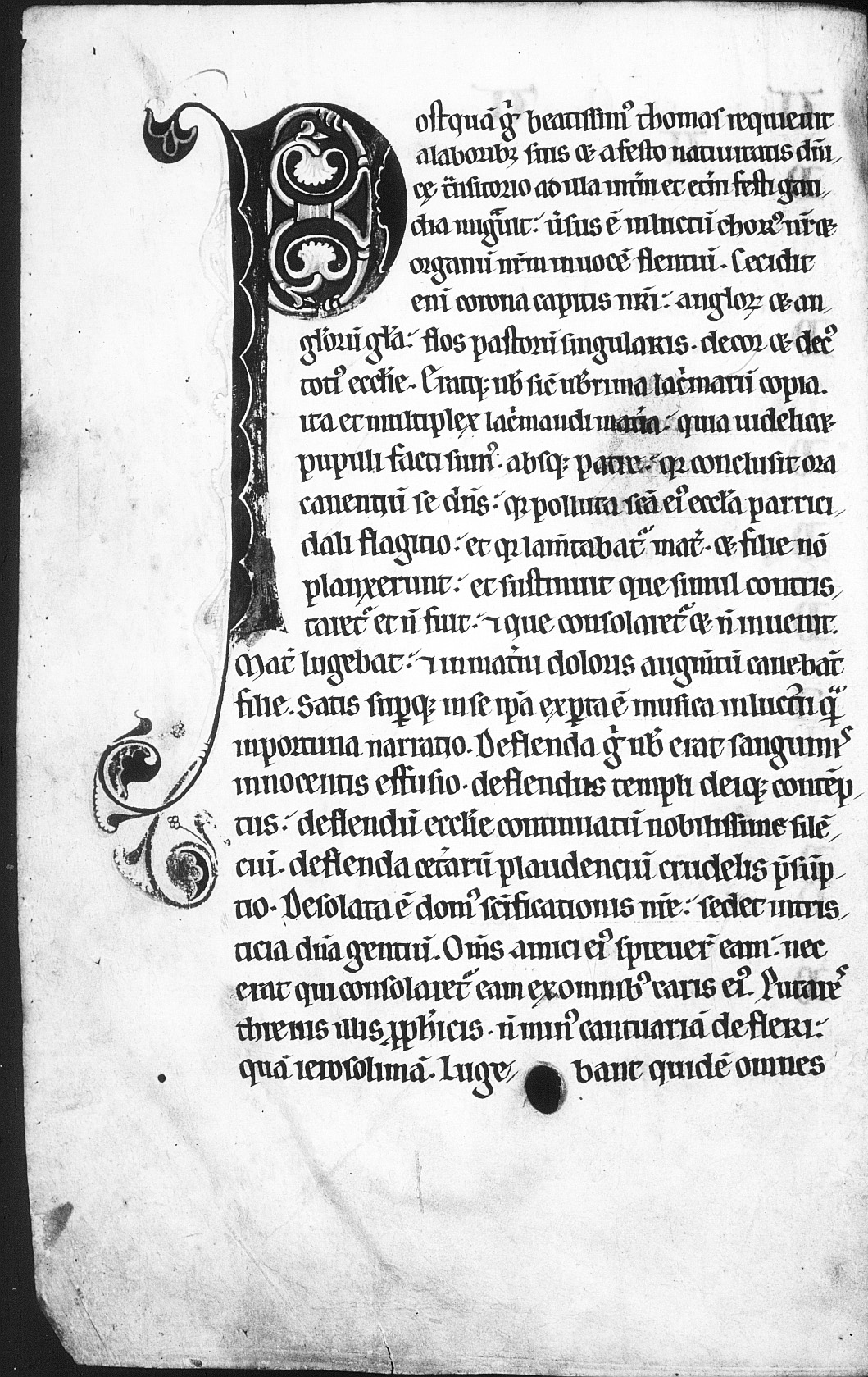 Passio sancti Thomae Cantuariensis, Biblioteca Nacional (<a href='https://w3id.org/vhmml/readingRoom/view/78433'>Portugal 172</a>)